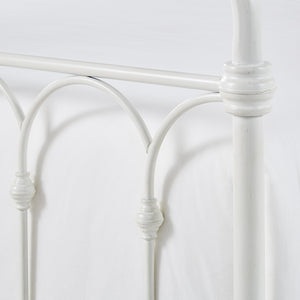 Wesling Metal Bed Frame Ornate Curved Scrollwork Transitional Bedroom Elegance Style