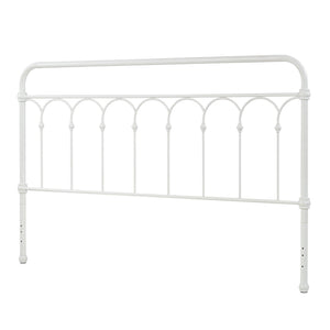 Wesling Metal Bed Frame Ornate Curved Scrollwork Transitional Bedroom Elegance Style
