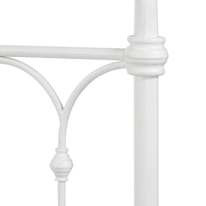 Wesling Metal Bed Frame Ornate Curved Scrollwork Transitional Bedroom Elegance Style