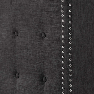 Wadley Wingback Tufted Upholstered Headboard with Nailhead Trim for Glam Bedroom