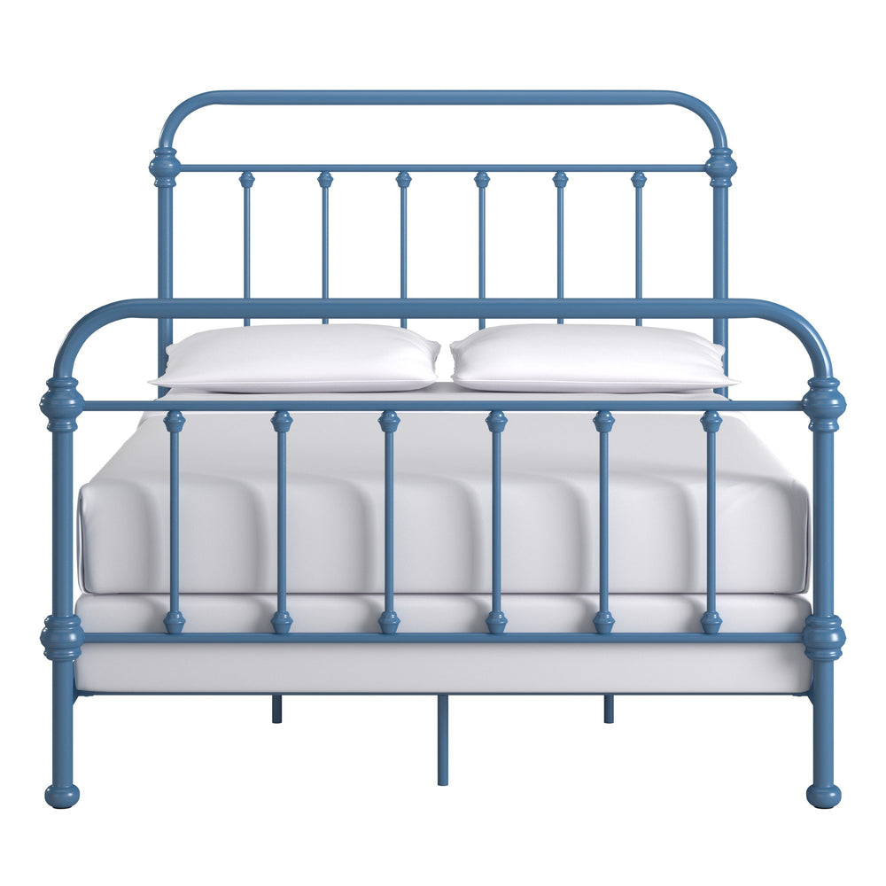 Homelegance Laroche Iron Spindle Bed Powder Coated Metal Frame for Modern Bedrooms E411BF-1BST(SPK)