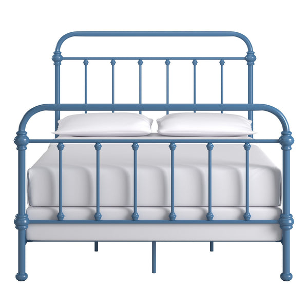 Homelegance Laroche Iron Spindle Bed Powder Coated Metal Frame for Modern Bedrooms E411BF-1BST(SPK)