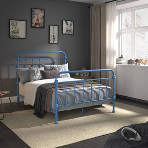 Laroche Iron Spindle Bed Powder Coated Metal Frame for Modern Bedrooms