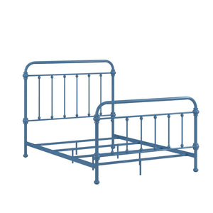 Laroche Iron Spindle Bed Powder Coated Metal Frame for Modern Bedrooms