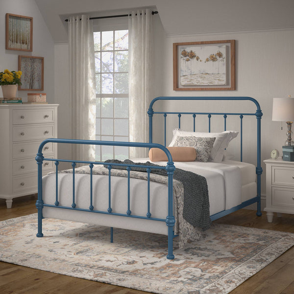 Laroche Iron Spindle Bed Powder Coated Metal Frame for Modern Bedrooms