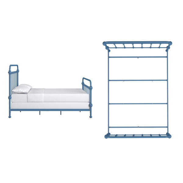 Laroche Iron Spindle Bed Powder Coated Metal Frame for Modern Bedrooms