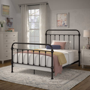 Laroche Iron Bed Antique Bronze Vintage Curved Metal Frame Bedroom
