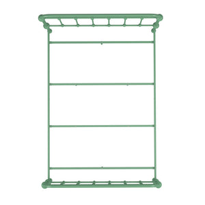 Laroche Iron Bed Frame with Curved Silhouette and Meadow Green Powder Coat