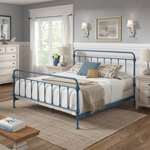 Laroche Iron Spindle Bed Timeless Curved Frame for Modern Bedrooms
