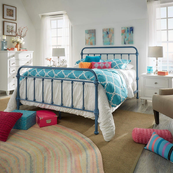 Laroche Iron Spindle Bed Timeless Curved Frame for Modern Bedrooms