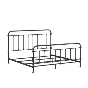 Laroche Iron Spindle Bed Antique Bronze Vintage Elegant Bedroom Frame