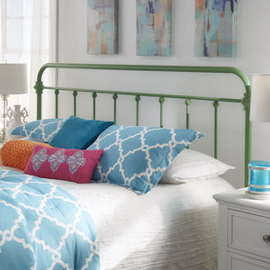 Laroche Iron Spindle Bed Curved Metal Frame for Farmhouse Bedroom Decor