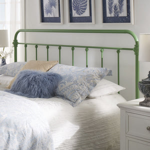 Laroche Iron Spindle Bed Curved Metal Frame for Farmhouse Bedroom Decor