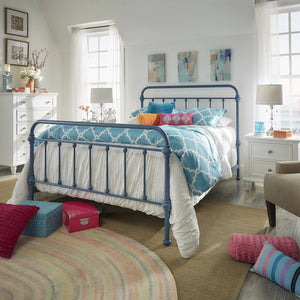 Laroche Iron Bed Frame with Curved Silhouette for a Calming Bedroom Retreat