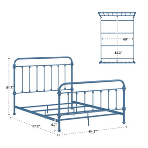 Laroche Iron Bed Frame with Curved Silhouette for a Calming Bedroom Retreat