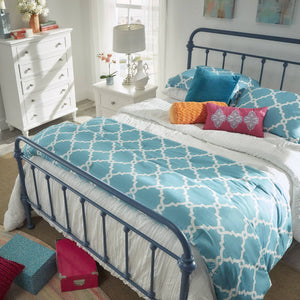 Laroche Iron Bed Frame with Curved Silhouette for a Calming Bedroom Retreat