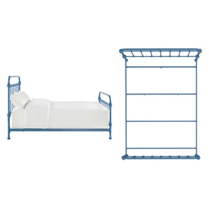 Laroche Iron Bed Frame with Curved Silhouette for a Calming Bedroom Retreat