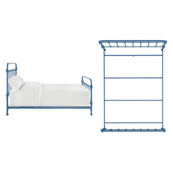 Laroche Iron Bed Frame with Curved Silhouette for a Calming Bedroom Retreat