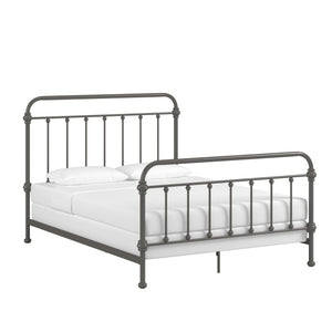 Laroche Curved Iron Bed with Elegant Silhouette for Modern Bedrooms