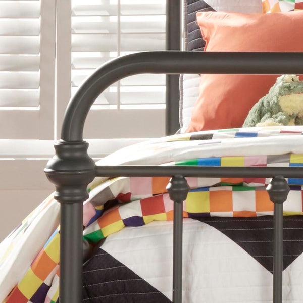 Laroche Curved Iron Bed with Elegant Silhouette for Modern Bedrooms