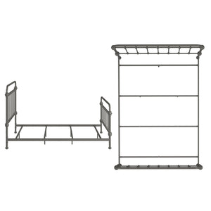 Laroche Curved Iron Bed with Elegant Silhouette for Modern Bedrooms