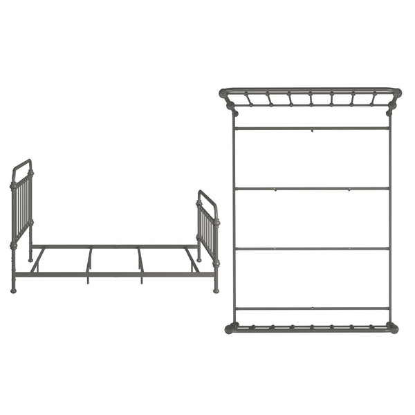 Laroche Curved Iron Bed with Elegant Silhouette for Modern Bedrooms
