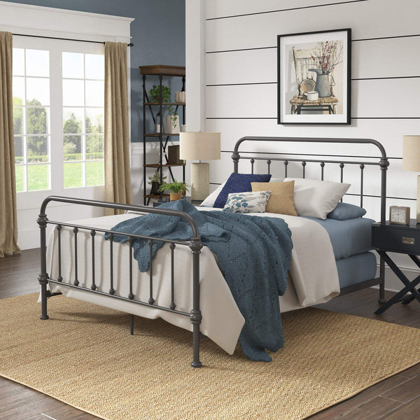 Laroche Curved Iron Bed with Elegant Silhouette for Modern Bedrooms