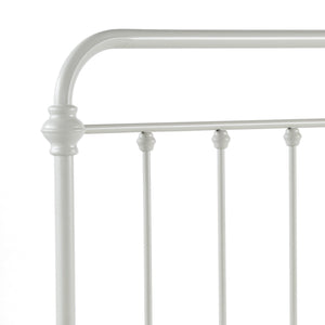 Laroche Iron Bed Frame with Curved Silhouette for Modern Bedroom Styling