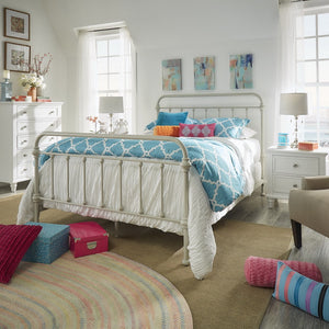 Laroche Iron Bed Frame with Curved Silhouette for Modern Bedroom Styling