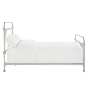 Laroche Iron Bed Frame with Curved Silhouette for Modern Bedroom Styling