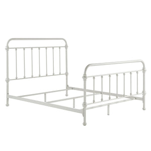 Laroche Iron Bed Frame with Curved Silhouette for Modern Bedroom Styling