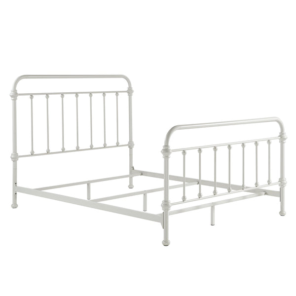 Laroche Iron Bed Frame with Curved Silhouette for Modern Bedroom Styling