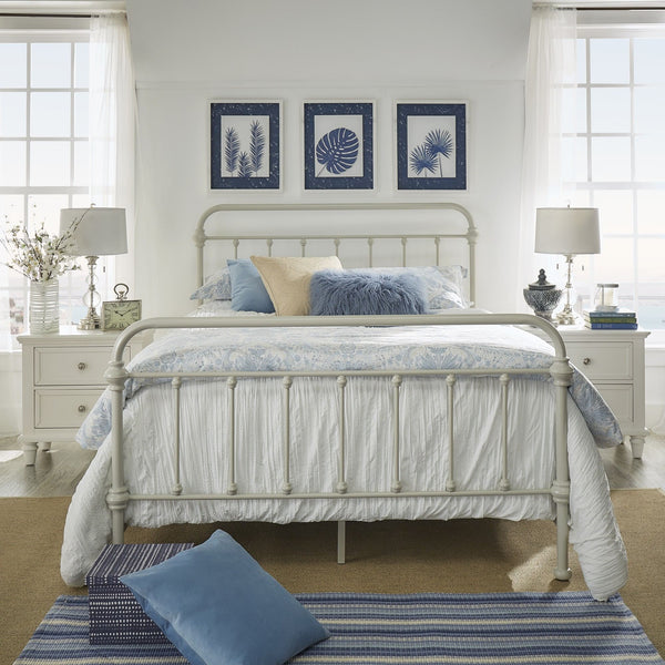 Laroche Iron Bed Frame with Curved Silhouette for Modern Bedroom Styling