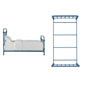 Laroche Iron Bed Curved Metal Frame Contemporary Bedroom Statement Piece