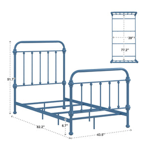 Laroche Iron Bed Curved Metal Frame Contemporary Bedroom Statement Piece