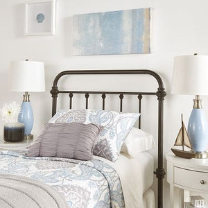 Laroche Iron Bed Frame Elegant Curved Metal Design for Modern Bedrooms