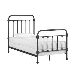 Laroche Iron Bed Frame Elegant Curved Metal Design for Modern Bedrooms