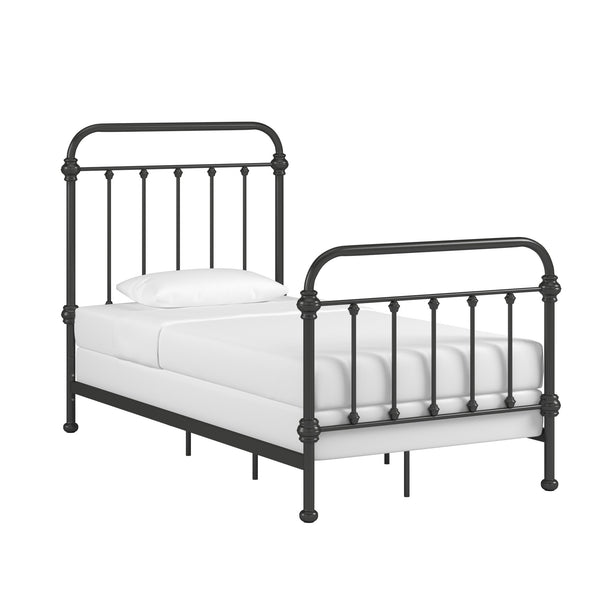 Laroche Iron Bed Frame Elegant Curved Metal Design for Modern Bedrooms