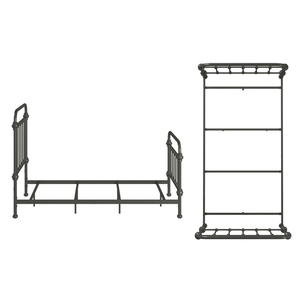 Laroche Iron Bed Frame Elegant Curved Metal Design for Modern Bedrooms