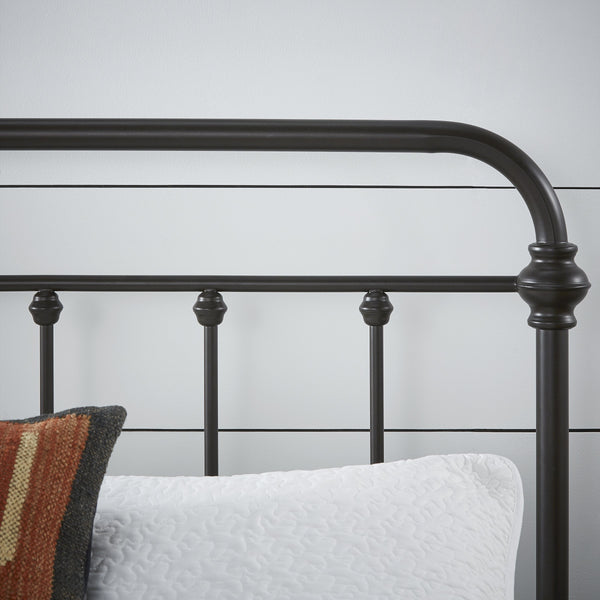 Laroche Iron Bed Frame Elegant Curved Metal Design for Modern Bedrooms