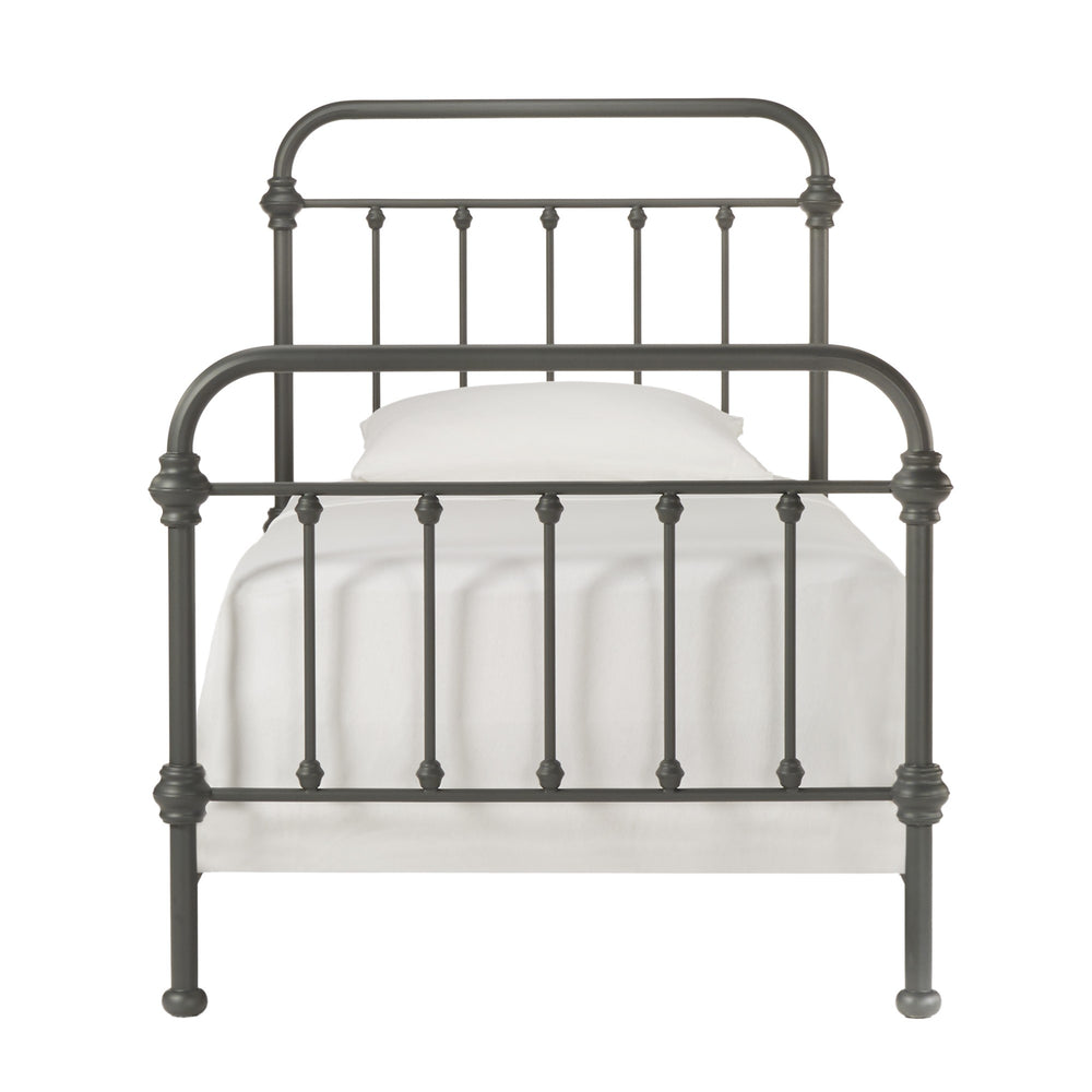 Homelegance Laroche Iron Bed with Curved Headboard for Elegant Modern Bedrooms E411BT-1GA(SPK)