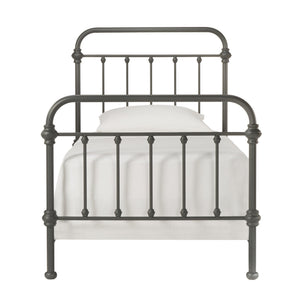 Homelegance Laroche Iron Bed with Curved Headboard for Elegant Modern Bedrooms E411BT-1GA(SPK)