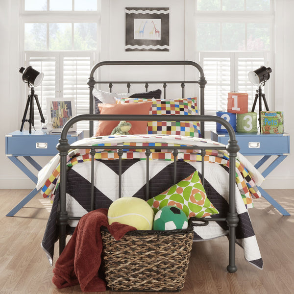 Laroche Iron Bed with Curved Headboard for Elegant Modern Bedrooms