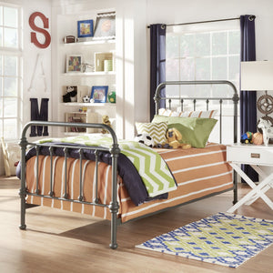 Laroche Iron Bed with Curved Headboard for Elegant Modern Bedrooms