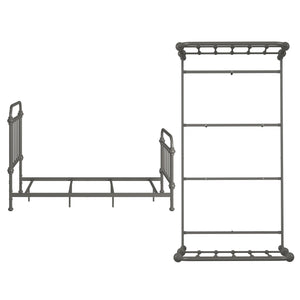 Laroche Iron Bed with Curved Headboard for Elegant Modern Bedrooms