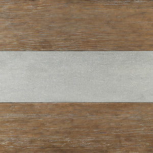 Warner Concrete Veneer Trestle Dining Table with Carbonized Pine Base