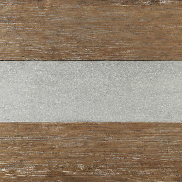Warner Concrete Veneer Trestle Dining Table with Carbonized Pine Base