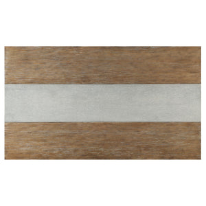 Warner Concrete Veneer Trestle Dining Table with Carbonized Pine Base