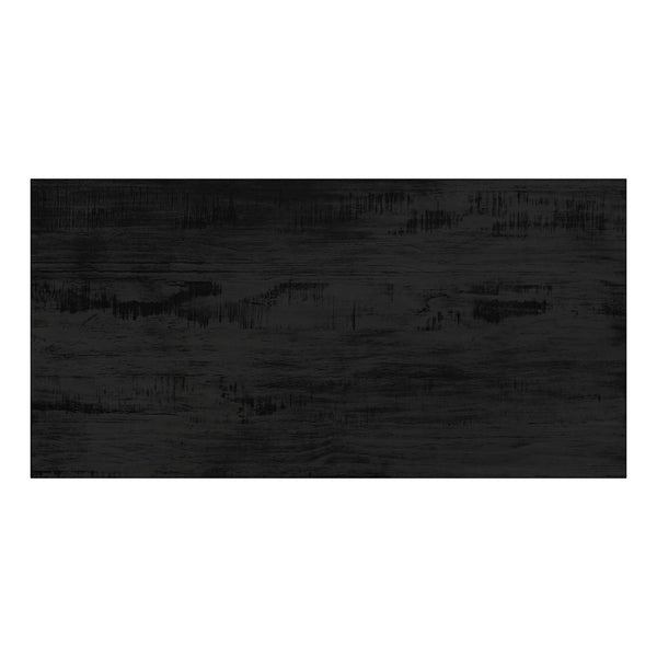 Pisits Pine Veneer Coffee Table with Metal Frame and Lower Shelf for Living Rooms