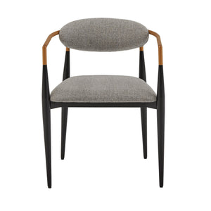 Yuma Barrel Back Dining Chair Set with Foam Cushion and Sturdy Metal Frame